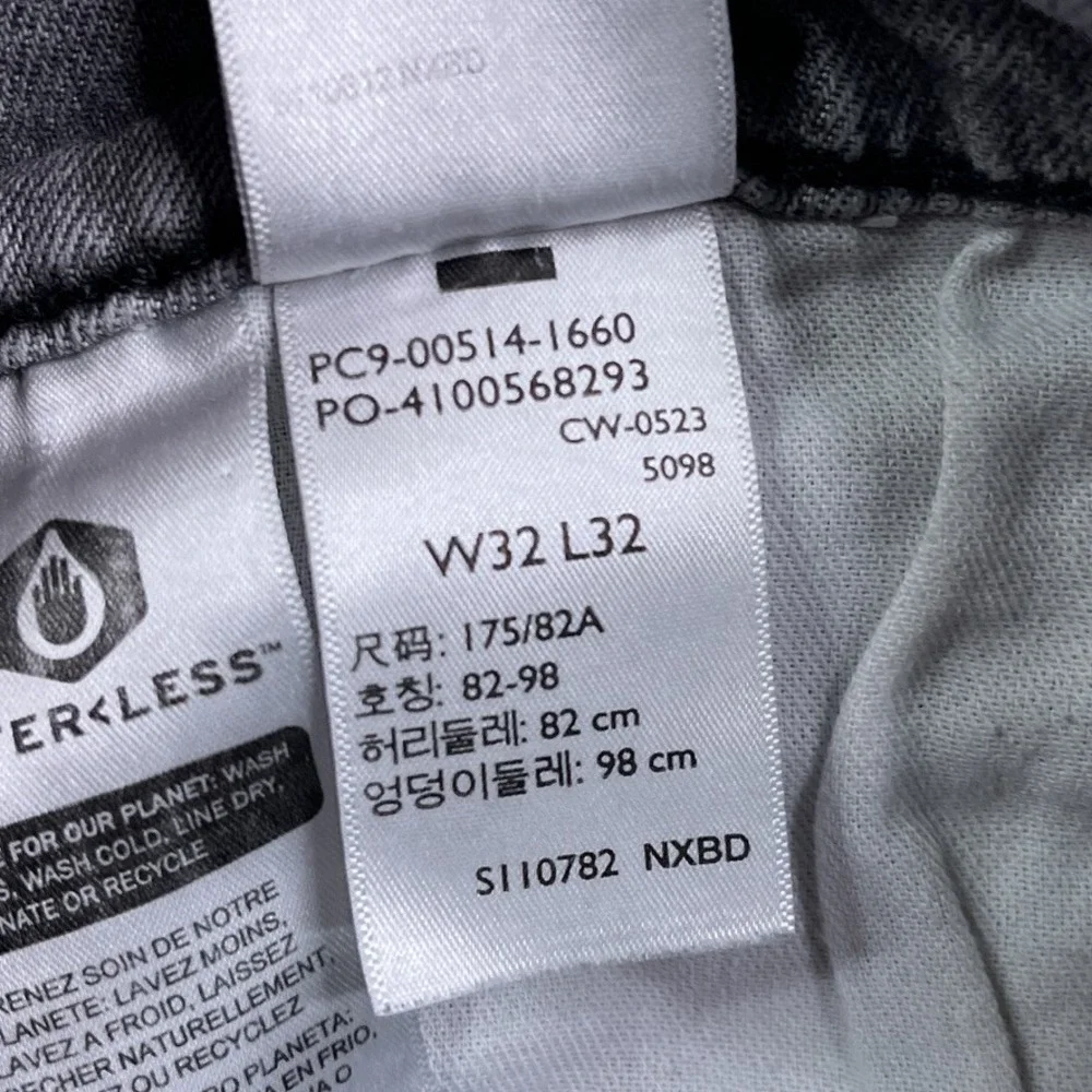 Levis Jeans Mens 32x32 Grey‎ 514 Straight Leg Stretch Denim Casual Classic